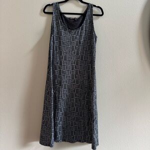 Fresh Produce Sheath Dress Sleeveless Boho Lagenlook Pockets Small